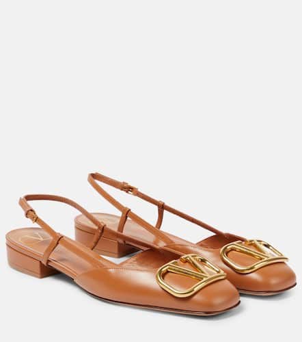 VLogo Signature 20 leather slingback pumps - Valentino Garavani - Modalova