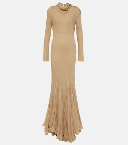 Metin pleated silk georgette gown - Khaite - Modalova