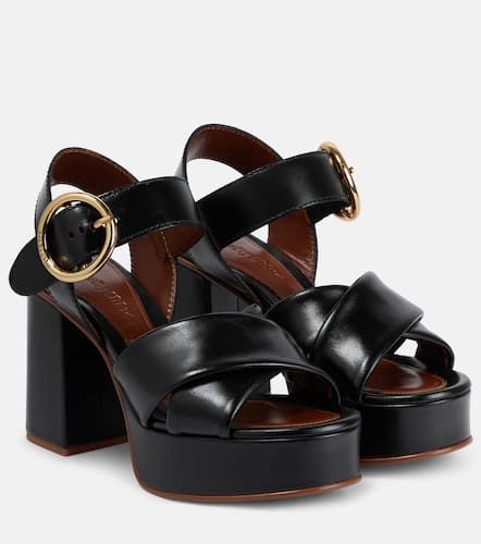 Lyna satin platform sandals - See By Chloe - Modalova