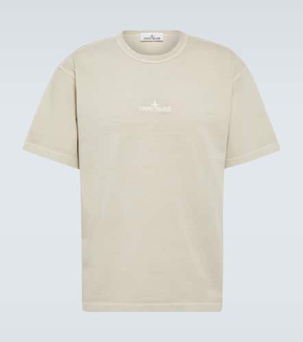 Camiseta de jersey de algodón con logo - Stone Island - Modalova