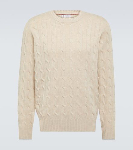 Cable-knit cashmere sweater - Brunello Cucinelli - Modalova