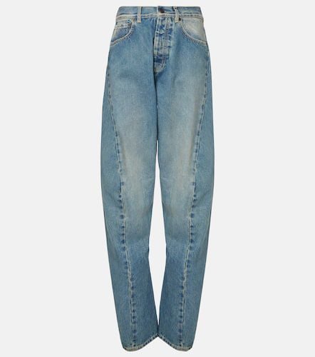 Mid-Rise Wide-Leg Jeans Diagonal Seam - Maison Margiela - Modalova