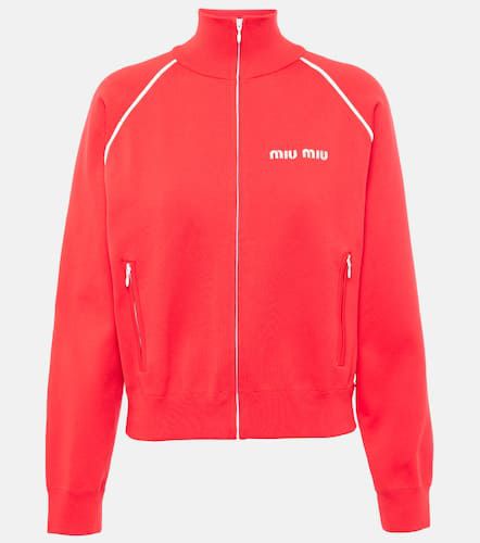 Chaqueta deportiva de forro polar - Miu Miu - Modalova