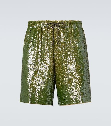Sequined Bermuda shorts - Dries Van Noten - Modalova