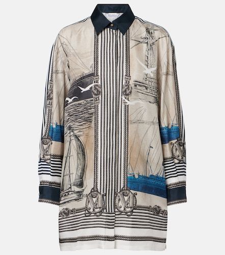 Oversized printed silk twill shirt - Max Mara - Modalova