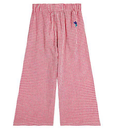 Pantaloni culottes Vichy in lino - Bobo Choses - Modalova