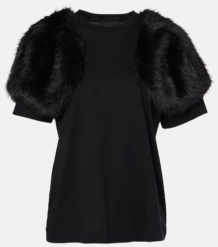 Top aus Baumwolle mit Faux Fur - Simone Rocha - Modalova