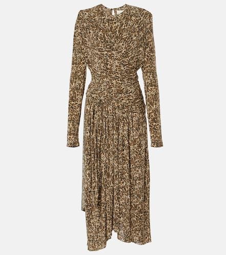 Zeidi draped leopard-print maxi dress - Isabel Marant - Modalova