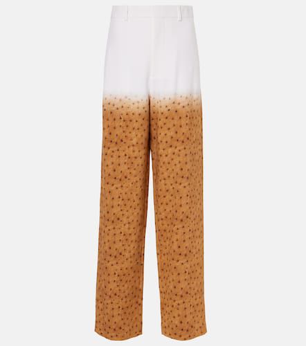 Pantalones anchos de jersey estampados - Loewe - Modalova