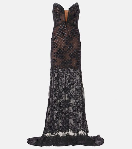 Embellished sheer lace gown - Self-Portrait - Modalova