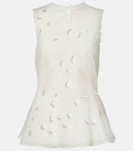 Top Ali en organda de coton à fleurs - Ulla Johnson - Modalova