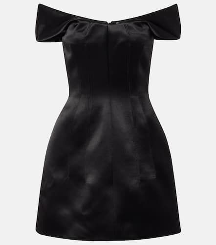 Robe en satin à encolure bardot - McQueen - Modalova