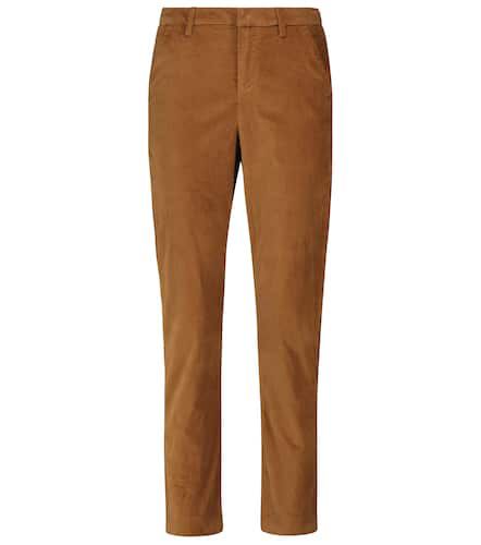 High-rise cotton-blend velvet pants - 7 For All Mankind - Modalova