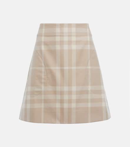 Minifalda Teodora de algodón a cuadros - Burberry - Modalova