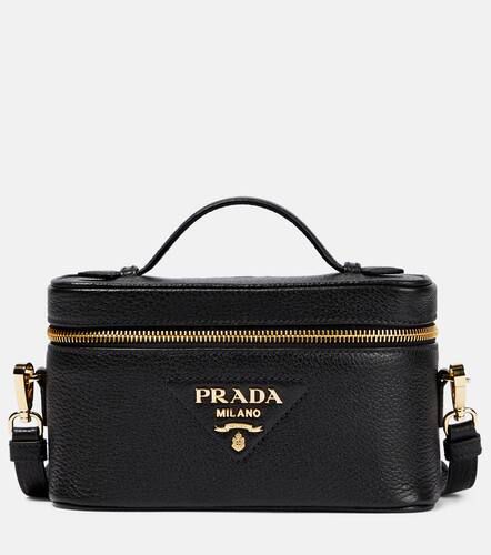 Logo Mini leather crossbody bag - Prada - Modalova