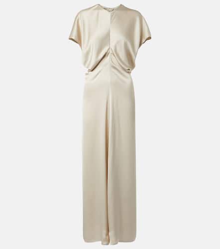 Bridal Slouch draped satin maxi dress - Toteme - Modalova