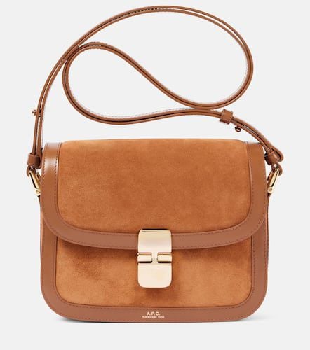 Tasche Grace Small aus Leder und Veloursleder - A.P.C. - Modalova