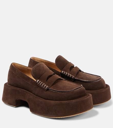 Mocassini in suede con platform - JW Anderson - Modalova