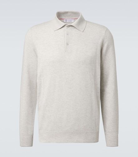 Pullover polo in cashmere - Brunello Cucinelli - Modalova