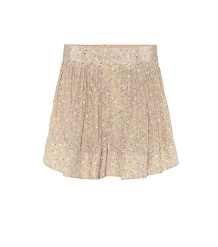 Chloé Shorts de seda de tiro alto floral - Chloe - Modalova