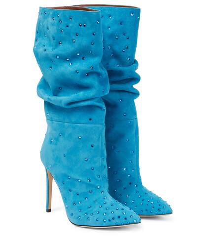 Holly embellished suede boots - Paris Texas - Modalova