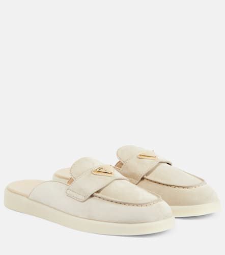 Prada Logo suede slippers - Prada - Modalova