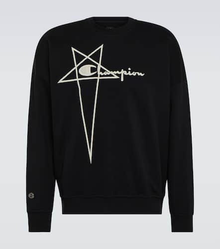 X ChampionÂ® embroidered cotton sweatshirt - Rick Owens - Modalova