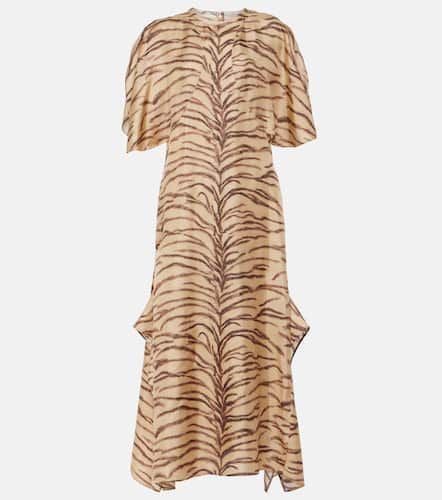 Printed silk midi dress - Stella McCartney - Modalova