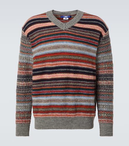 Pullover in lana a righe - Junya Watanabe - Modalova