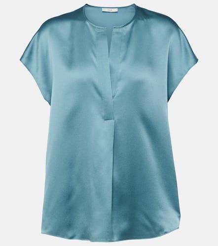 Vince Blusa de seda con lazada - Vince - Modalova