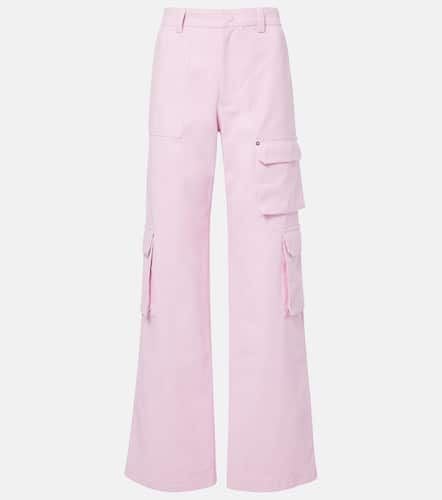 Mid-rise cotton canvas delavÃ© cargo pants - Gucci - Modalova