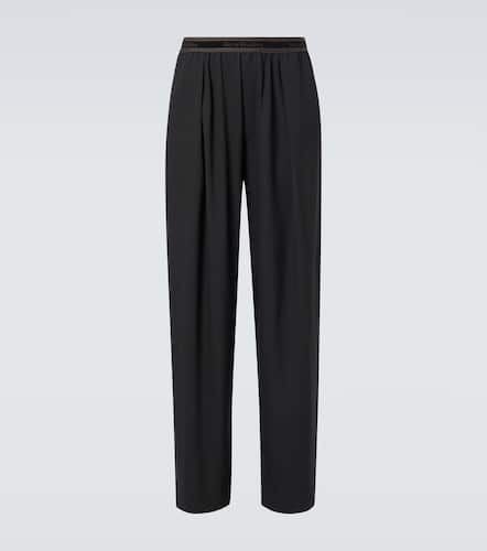 Pantalones anchos con logo bordado - Acne Studios - Modalova