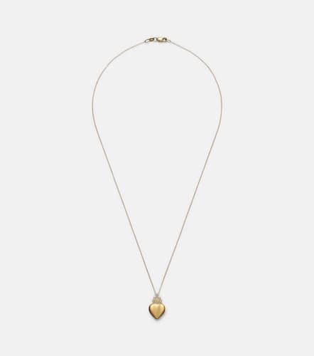 Flame Heart 18kt pendant necklace with diamonds - Ileana Makri - Modalova