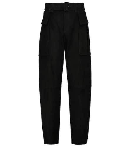 Pantalones Butch de ante de tiro alto - Stouls - Modalova