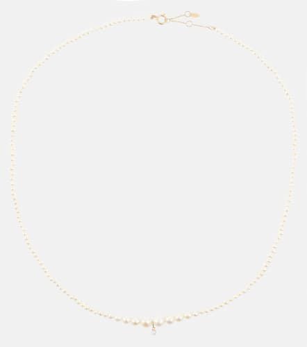 Persée Gradient 18kt necklace with diamond and pearls - Persee - Modalova