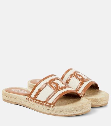 Tod's Leather-trimmed sandals - Tod's - Modalova