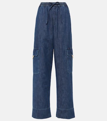 Jeans cargo anchos con VGold - Valentino - Modalova