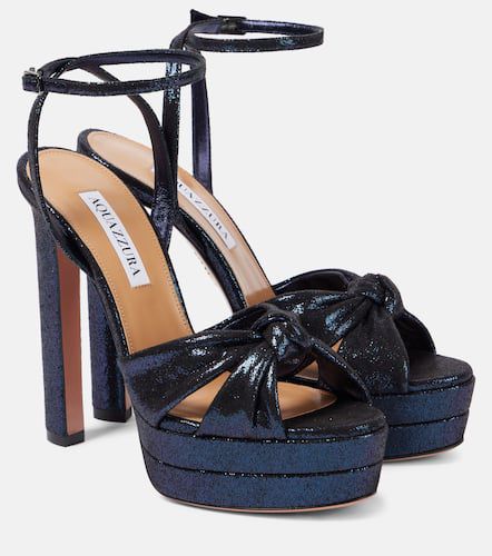 Cupid Plateau 130 satin platform sandals - Aquazzura - Modalova