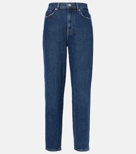 Jeans rectos cropped de tiro alto - 7 For All Mankind - Modalova