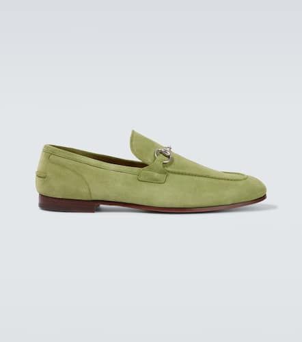 Jordaan Horsebit suede loafers - Gucci - Modalova