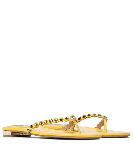 Sandalias Tequila de piel adornadas - Aquazzura - Modalova