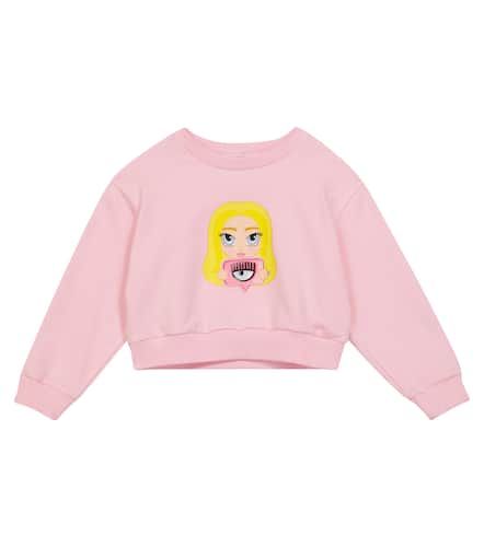 X Chiara Ferragni sudadera Mascotte de algodón elástico - Monnalisa - Modalova