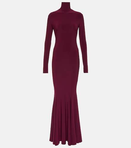 Turtleneck open-back gown - Norma Kamali - Modalova