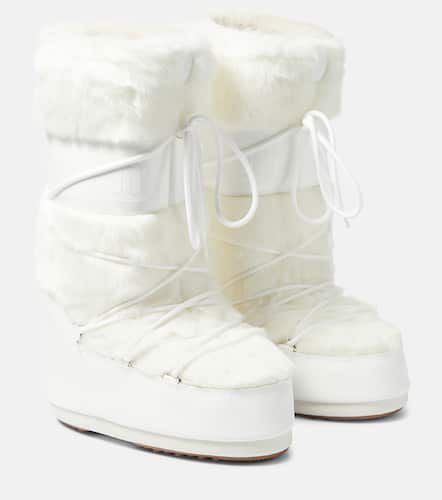 Icon faux fur-trimmed snow boots - Moon Boot - Modalova