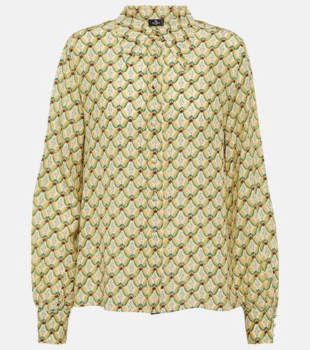 Camisa de crepé de china de seda floral - Etro - Modalova