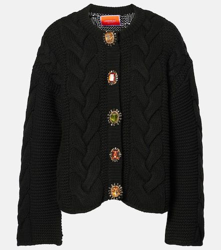 Portrait embellished cardigan - La DoubleJ - Modalova