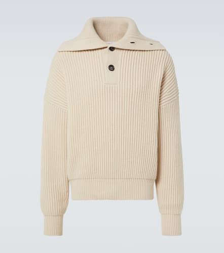 Ribbed-knit wool and cashmere sweater - Alexander McQueen - Modalova