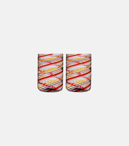 Set de 2 vasos Rainbow Swirl de vidrio - Aquazzura Casa - Modalova