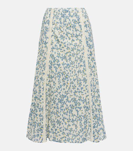 Kona floral cotton midi skirt - Velvet - Modalova