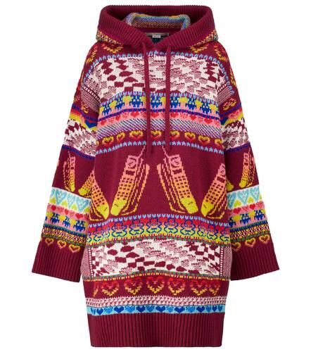 Intarsia wool-blend hoodie dress - Stella McCartney - Modalova